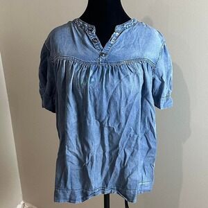 Boutique Brand Denim Blouse‎